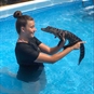 Swimming with Crocodiles-Girl in pool